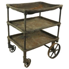 Early Three-Tier Industrial Cart