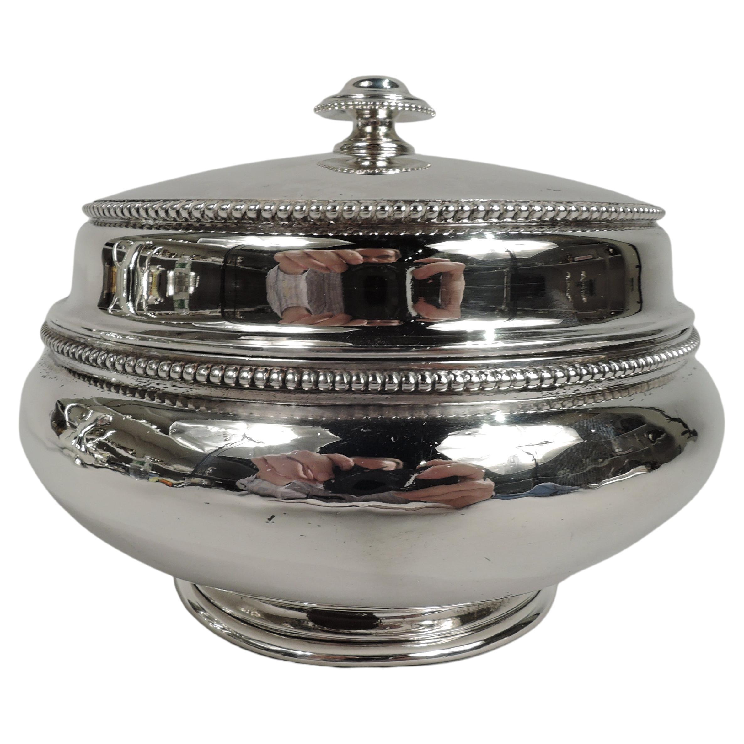 Early Tiffany & Co. Classical Sterling Silver Bowl with Broadway Mark