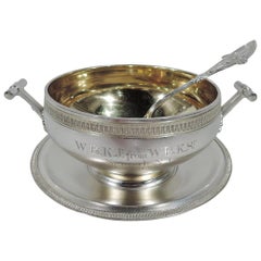 Bol à sauce en argent Sterling Tiffany Greek Revive sur Stand