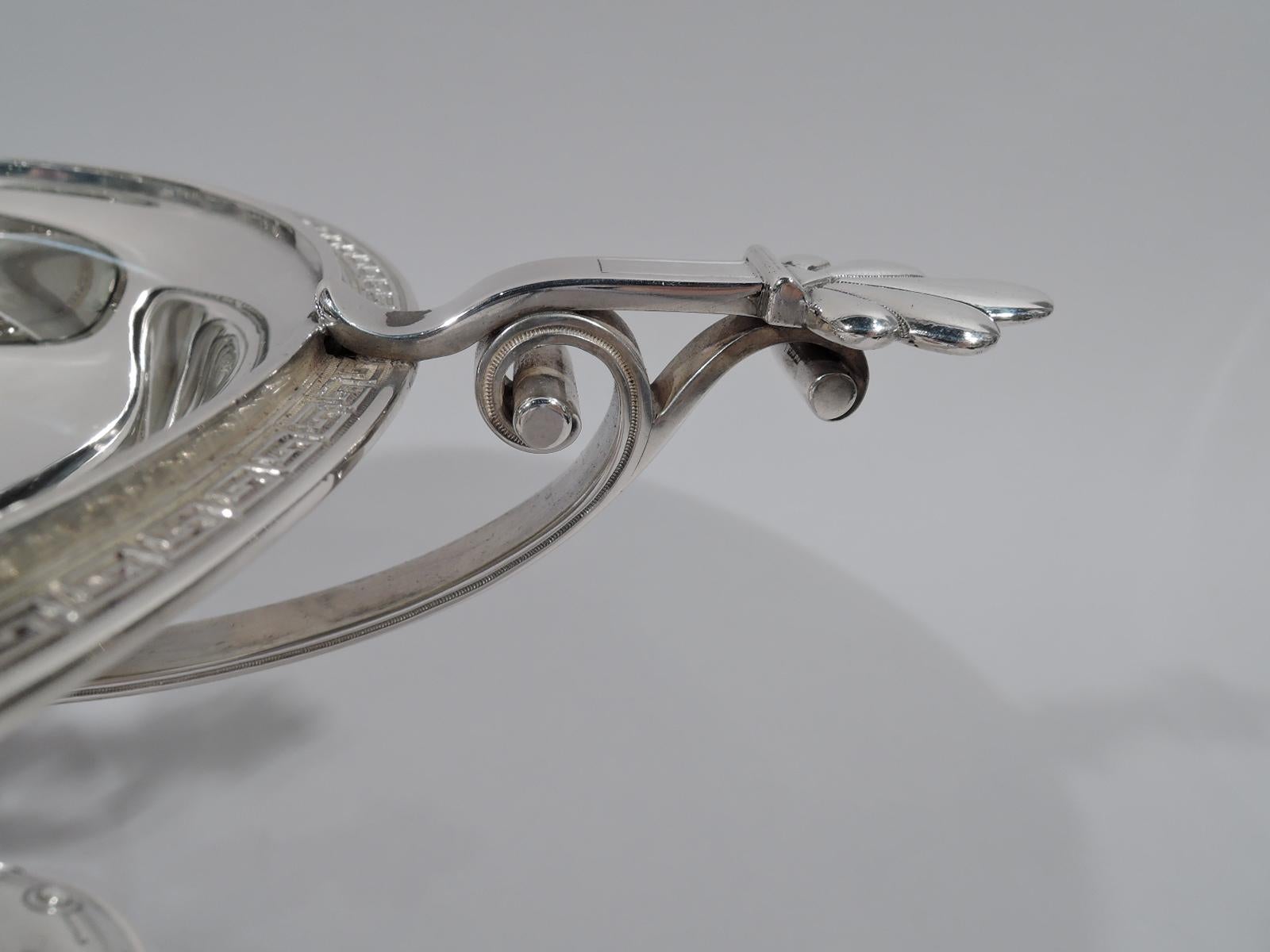 Frühe Tiffany Sterling Silber Griechische Wiedergeburt Klassische Kylix Kompottschale (Neugriechisch) im Angebot