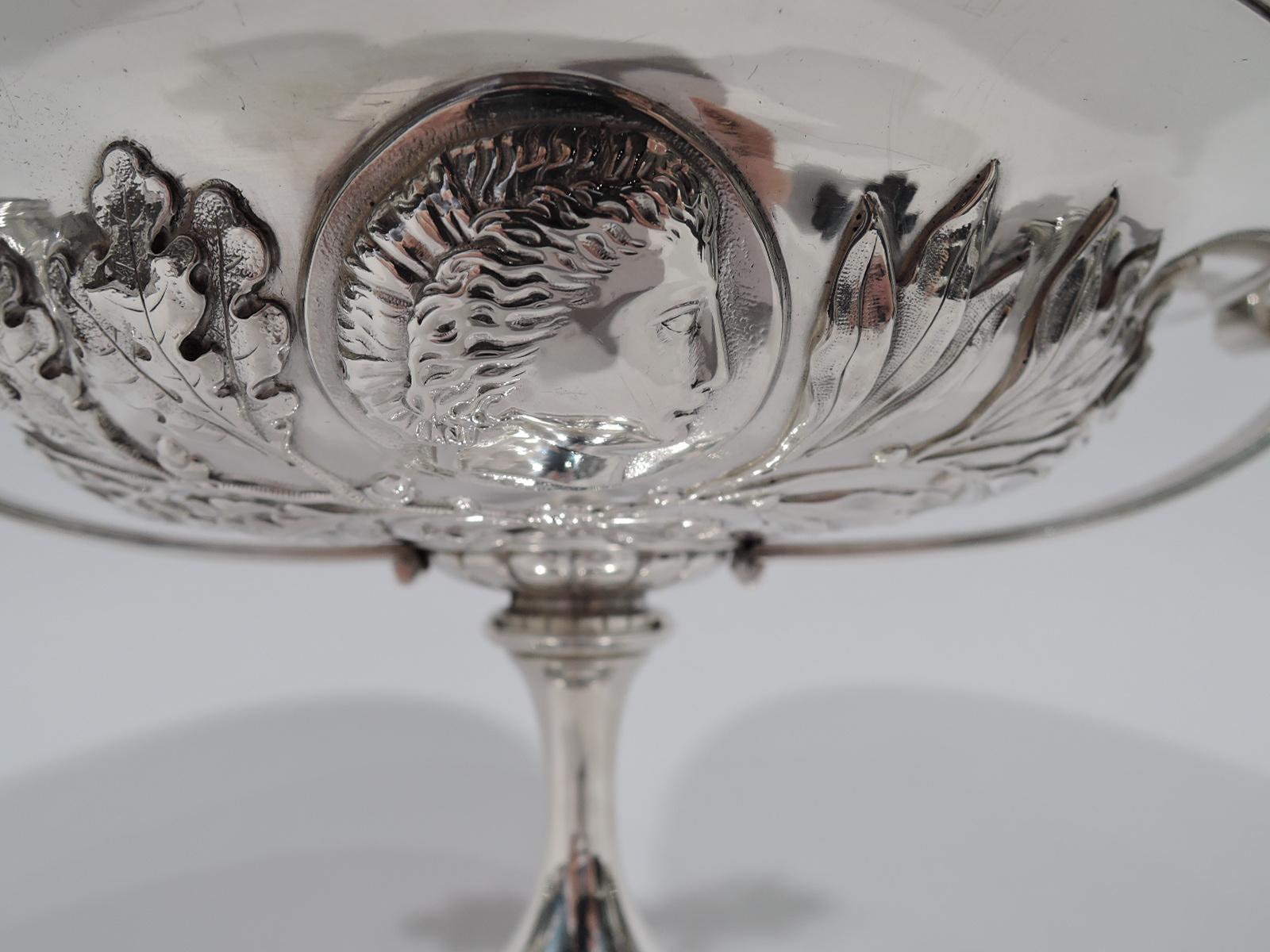 Frühe Tiffany Sterling Silber Griechische Wiedergeburt Klassische Kylix Kompottschale (amerikanisch) im Angebot