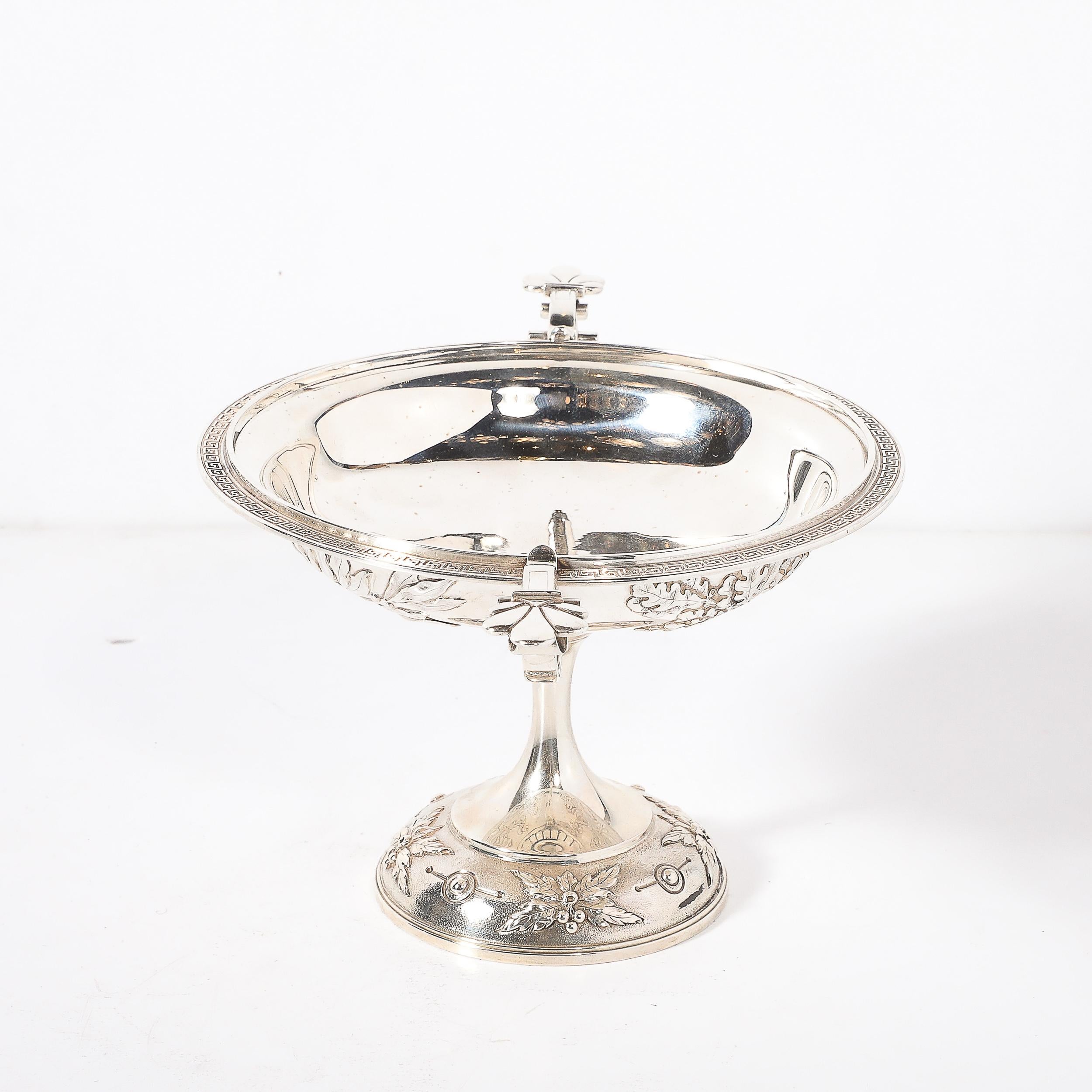 Argento 925 Complesso di kylix classico in argento grecizzato Tiffany di prima qualità in vendita