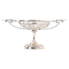 Compota Kylix Clásica Renacimiento Griego de Plata de Ley Tiffany Antigua