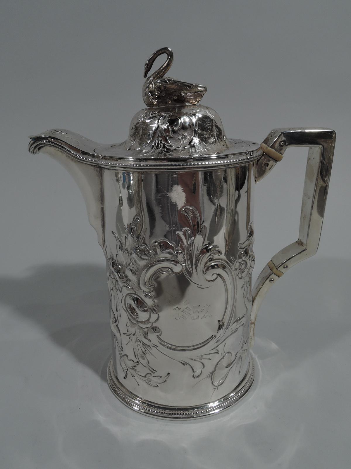 Early Tiffany, Young & Ellis Sterling Silver 5-Piece Coffee Set 3