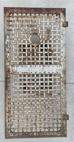 Early to Mid 1800's Architectural Iron Prison Door