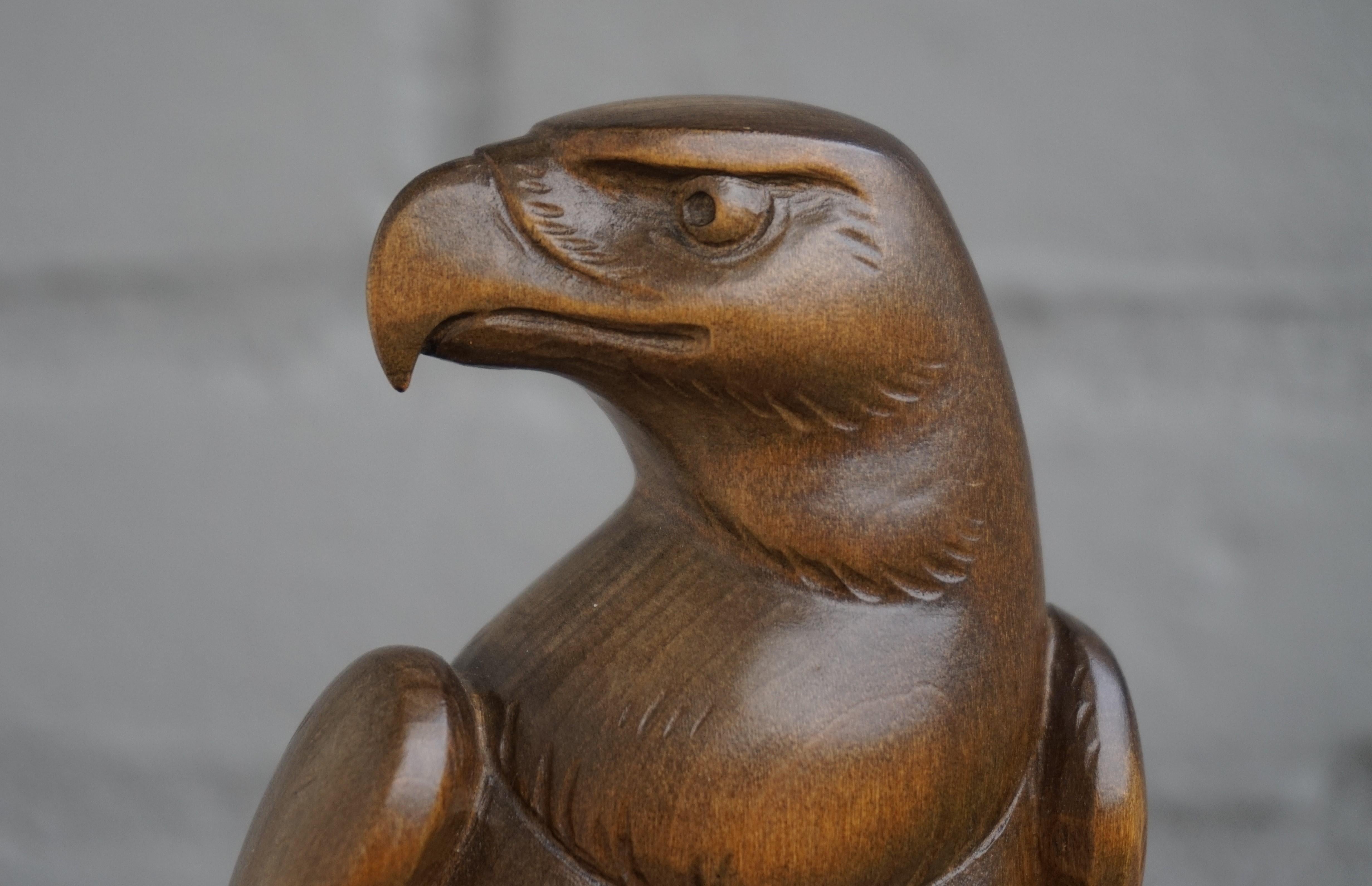 carved eagle statue