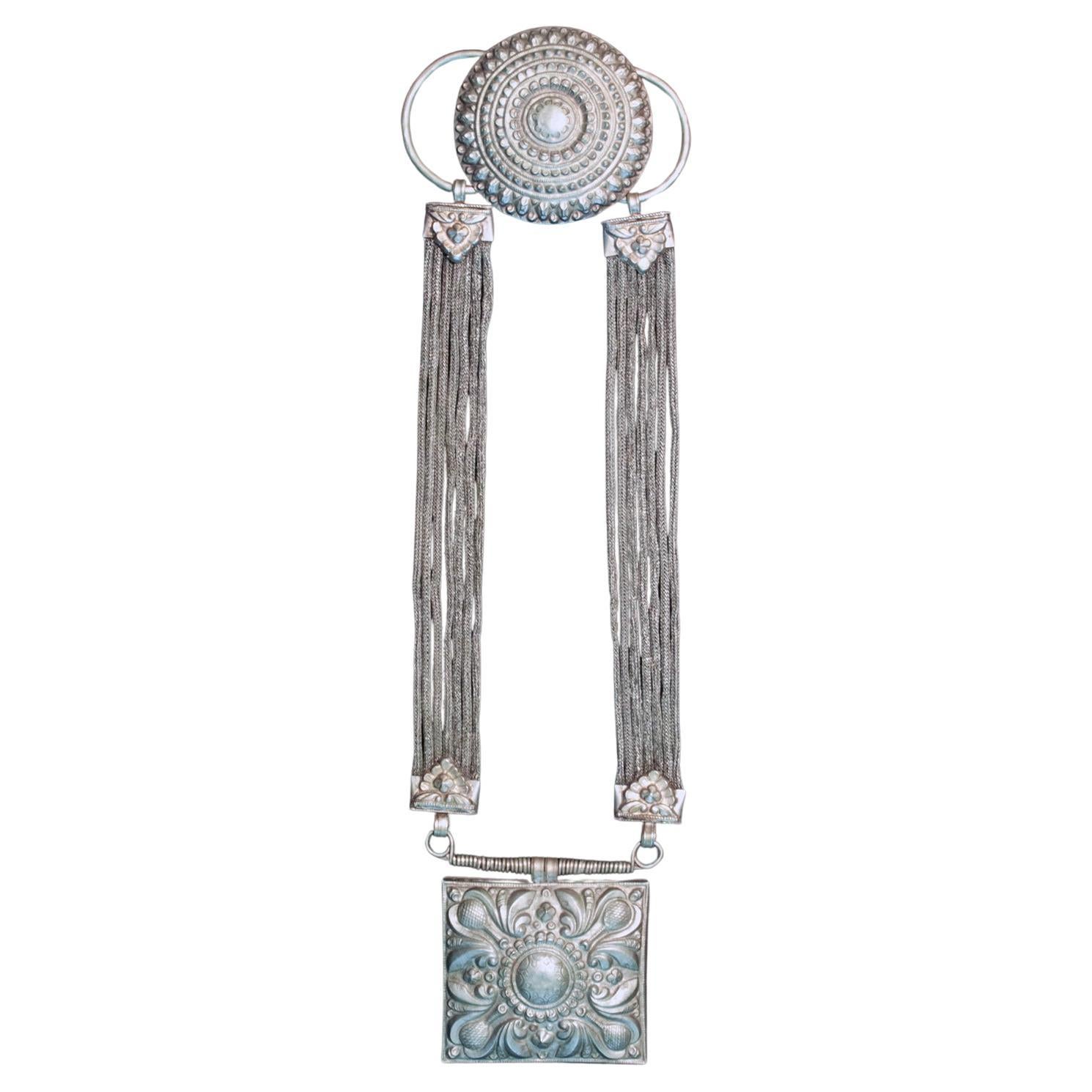 Early to Mid-20th Century Jantar Necklace, Nepal For Sale