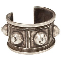 Early to Mid-20th Century Silver Tribal Bracelet, Algeria, North Africa