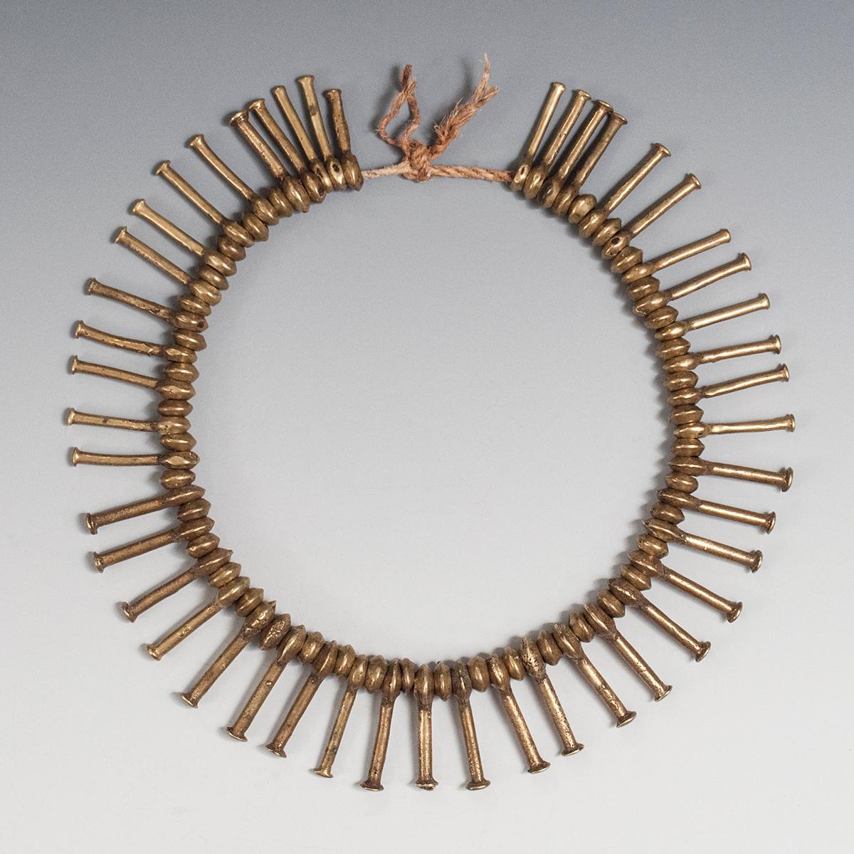 Cameroonian Early to Mid-20th Century Tribal Bronze Belt, Kirdi People, Cameroon
