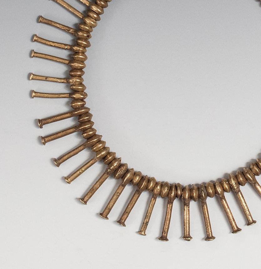 Hand-Crafted Early to Mid-20th Century Tribal Bronze Belt, Kirdi People, Cameroon