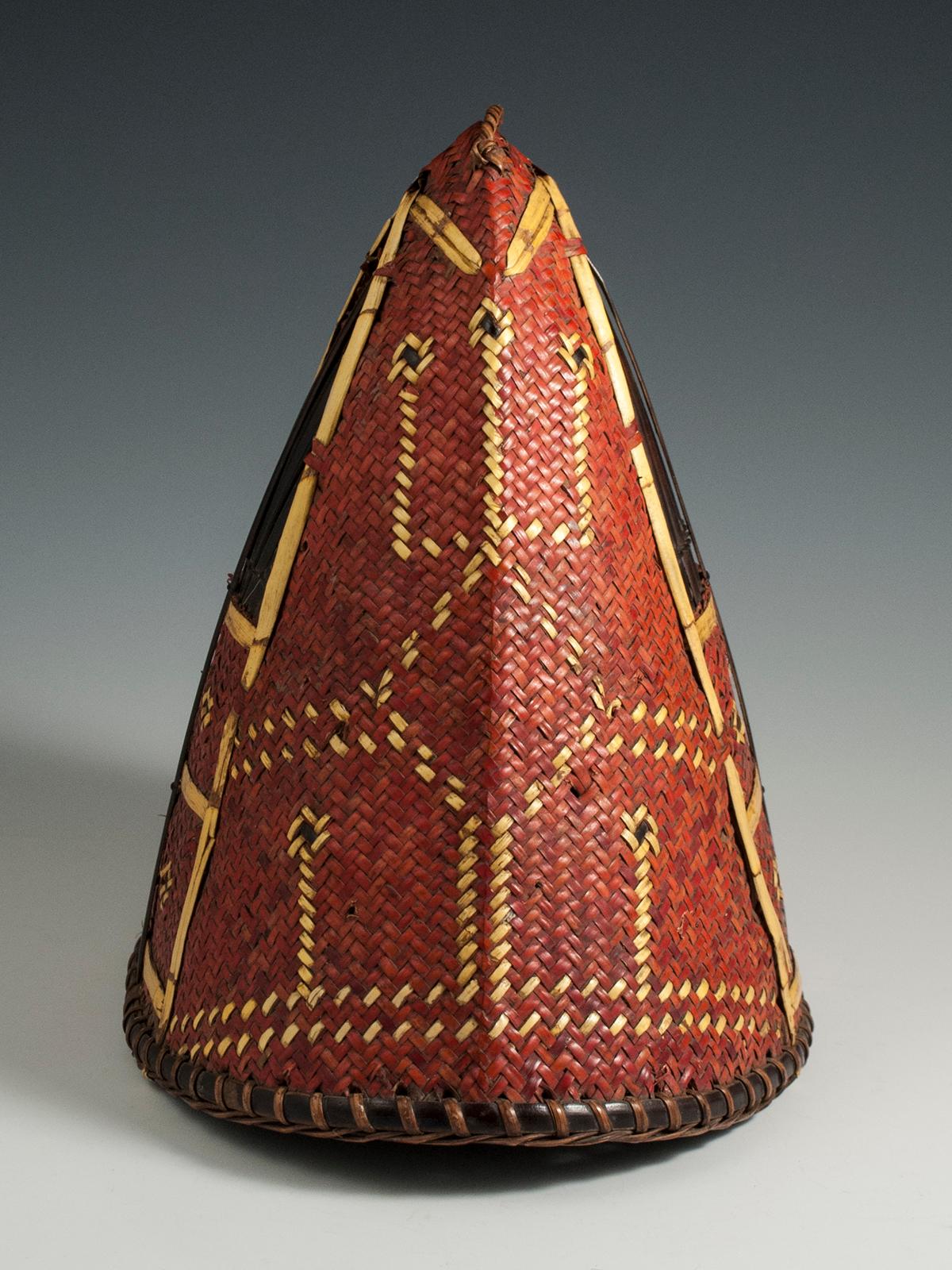 Indian Early to Mid-20th Century Tribal Hat, Naga People, Northeastern India