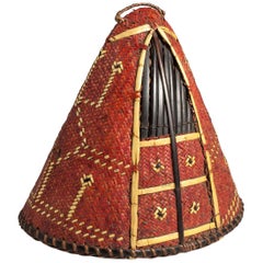 Early to Mid-20th Century Tribal Hat, Naga People, Northeastern India