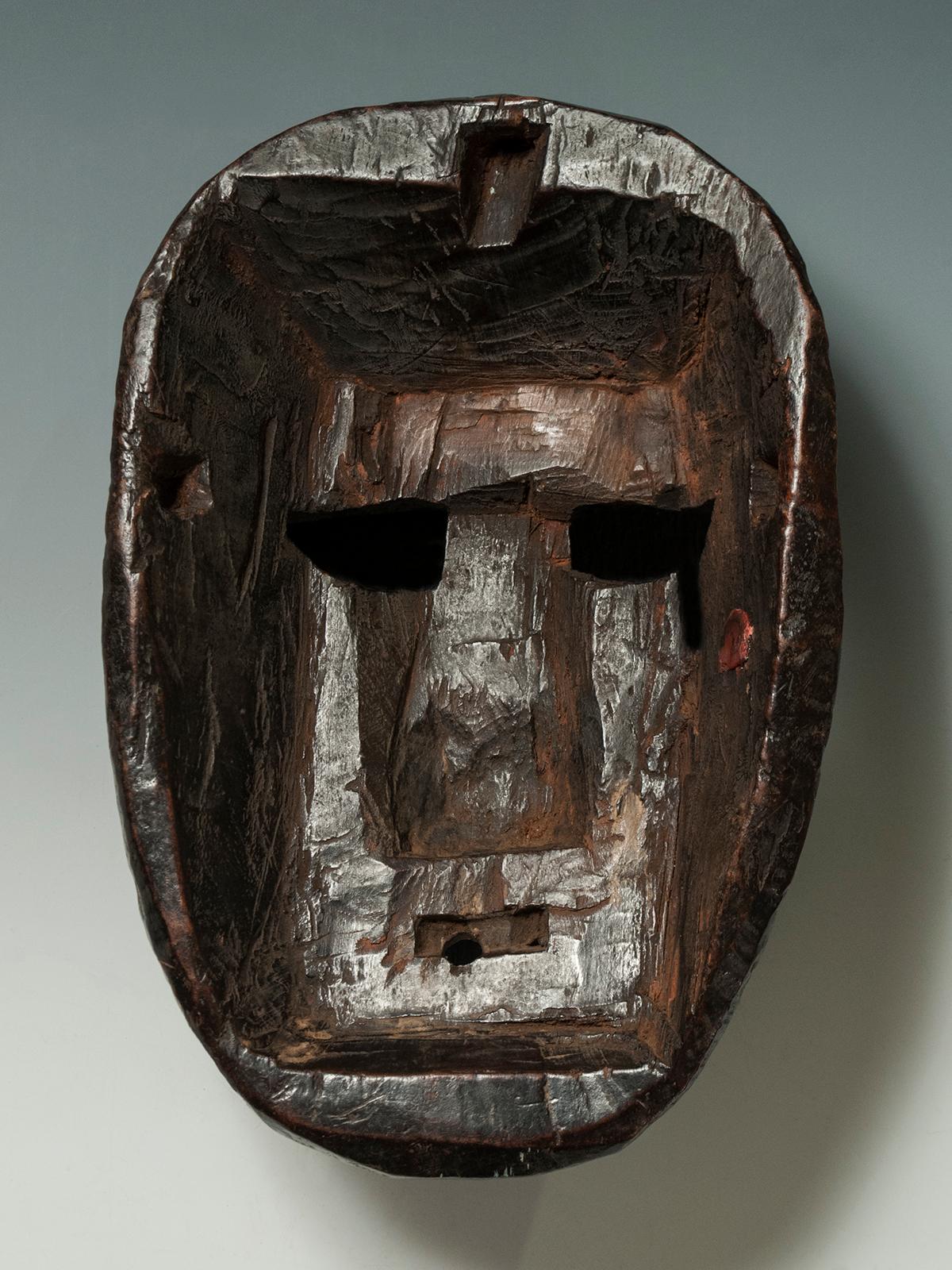 Early to Mid-20th Century Tribal Mask, Middle Hills, Nepal In Good Condition In Point Richmond, CA
