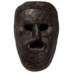 Early to Mid-20th Century Tribal Mask, Middle Hills, Nepal