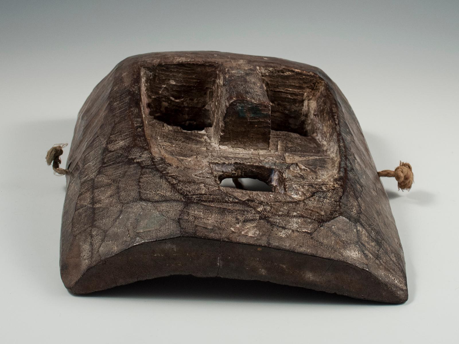 Early to Mid-20th Century Tribal Mask, Terai, Nepal In Good Condition In Point Richmond, CA