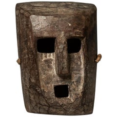 Vintage Early to Mid-20th Century Tribal Mask, Terai, Nepal