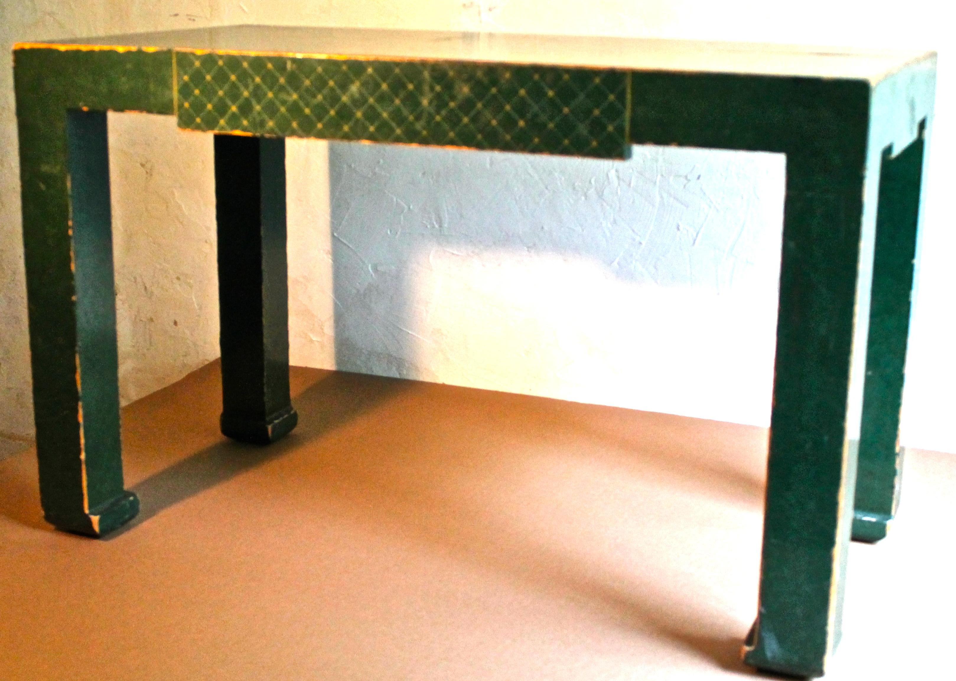 green lacquer furniture