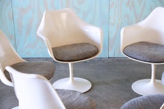 Primeras sillas Tulip de Eero Saarinen para Knoll Juego de 6 sillas Tulip de los años 60