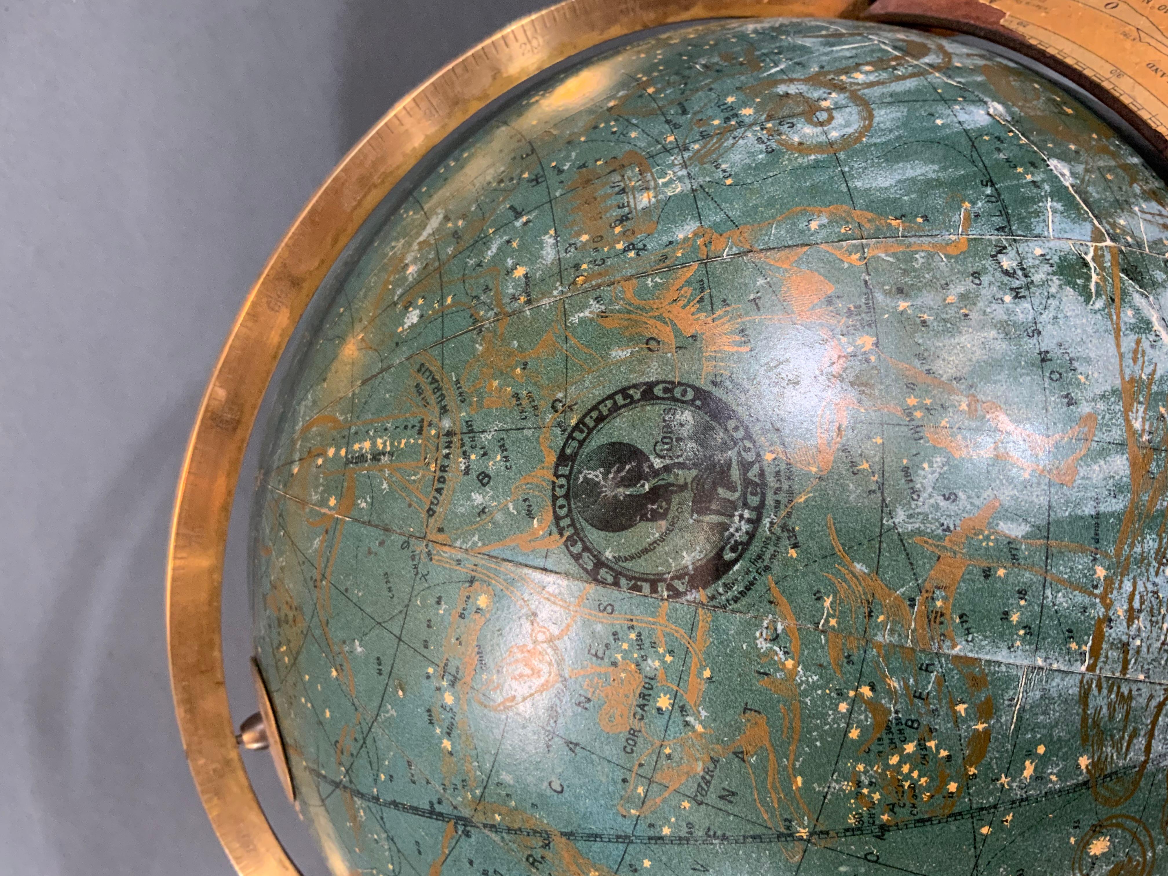 Early 20th Century American Library Globe In Good Condition For Sale In Norwell, MA