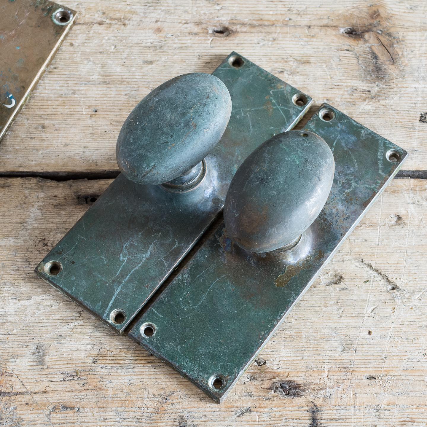 Early 20th Century Brass Door Knobs 1