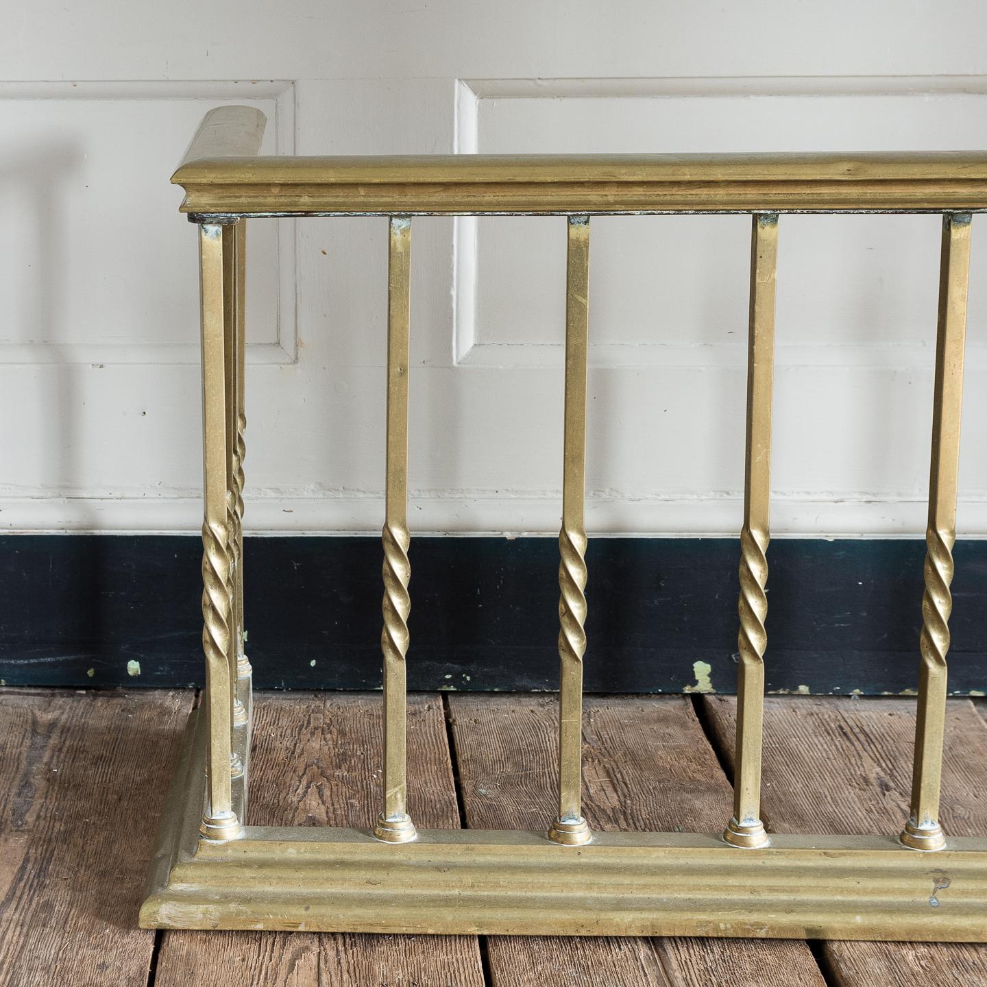 British Early 20th Century English Brass Club Fender