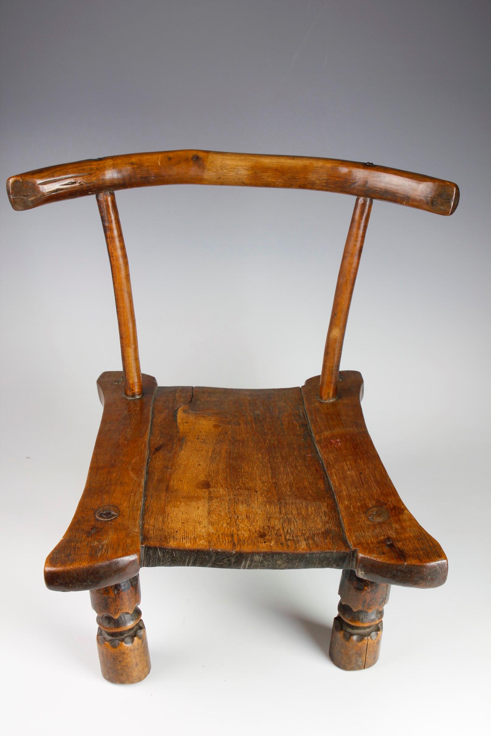 20th Century Early Twentieth-Century Finely Carved Small Chair  For Sale