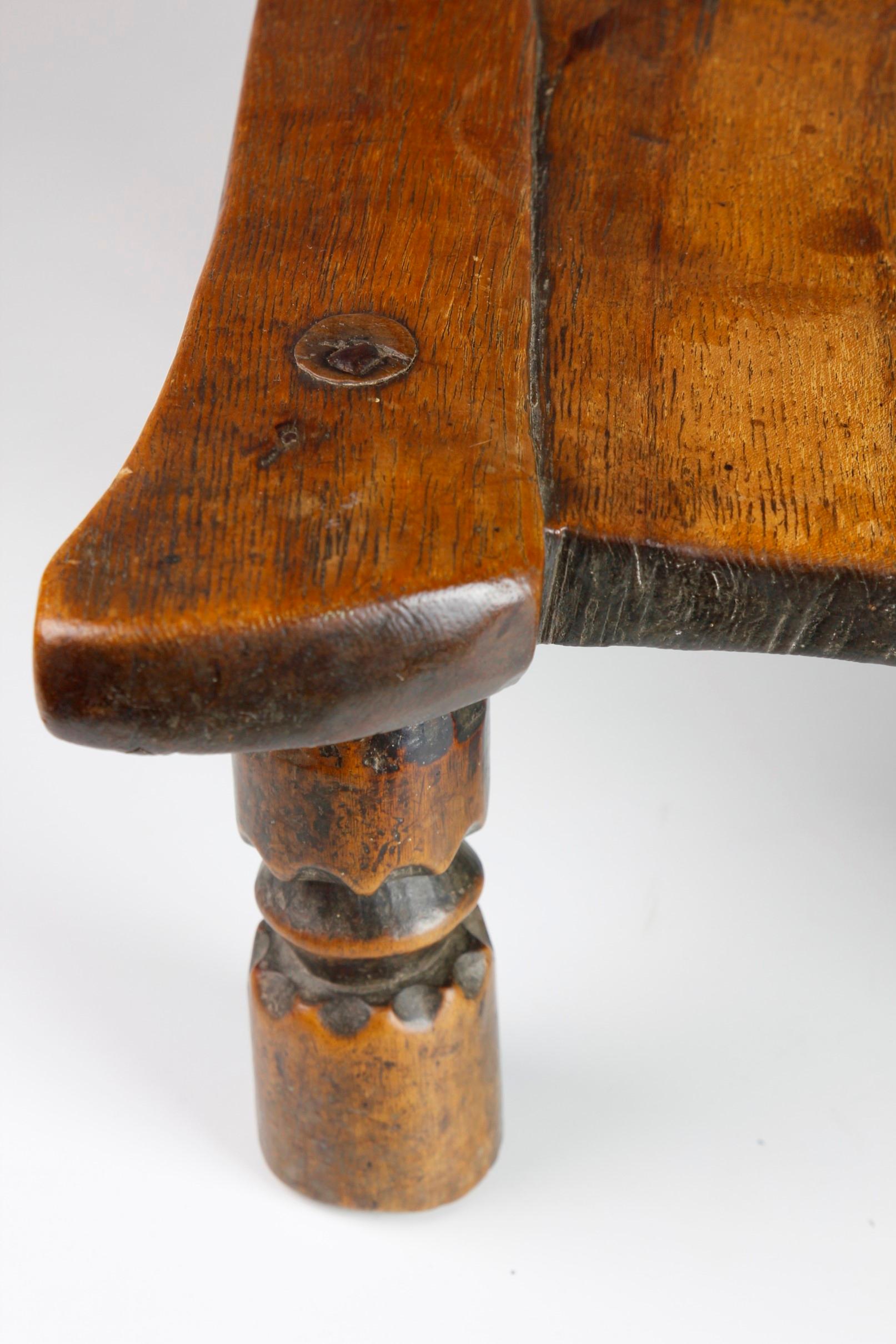 Hardwood Early Twentieth-Century Finely Carved Small Chair  For Sale