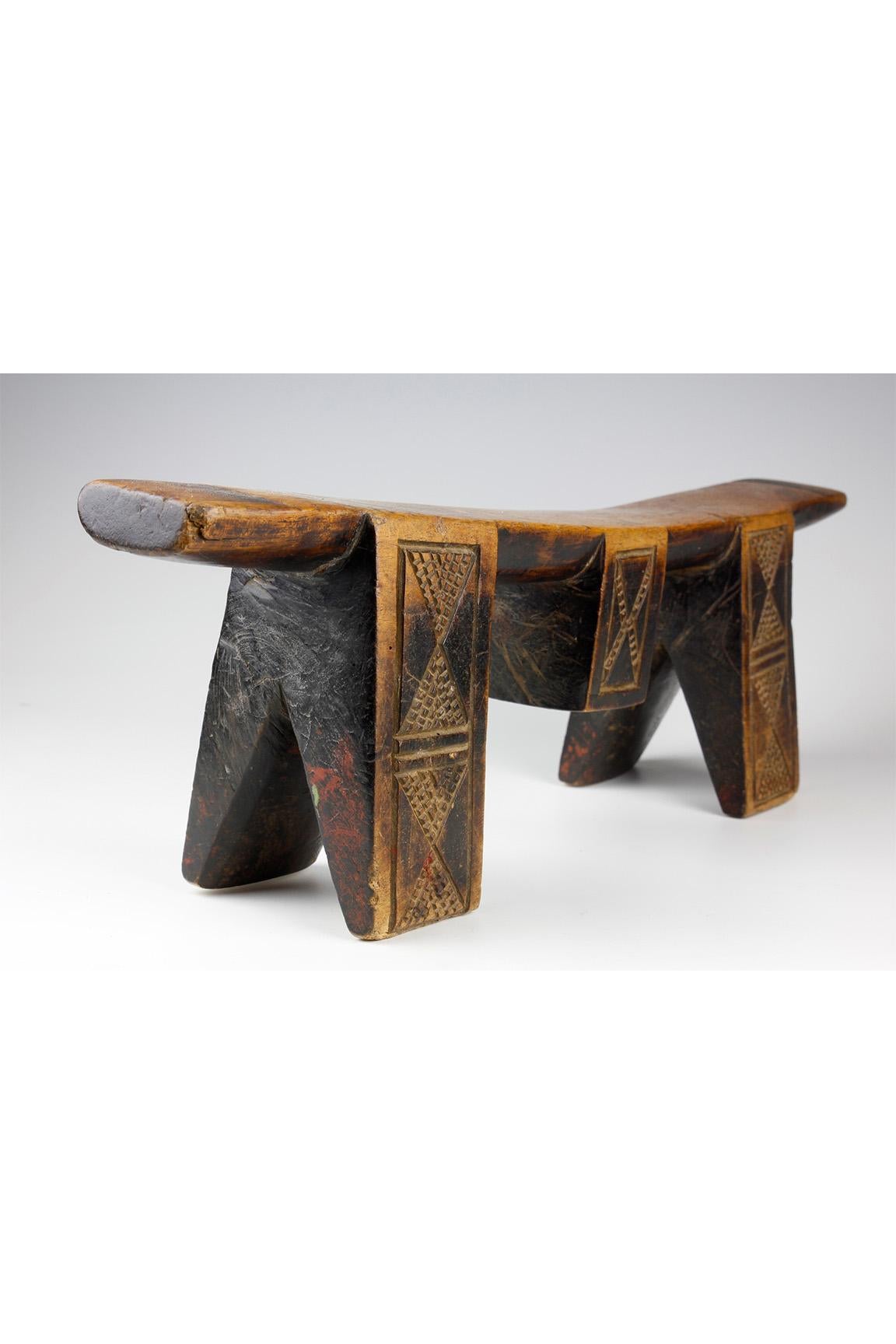 Carved Early Twentieth-Century South African Headrest For Sale