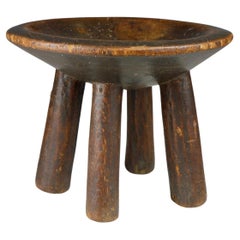 Tabouret de village tanzanien du début du Twentieth siècle