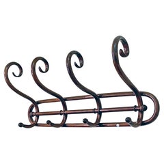 Early Twentieth Century Thonet Style Wall Coat Rack, 1920s