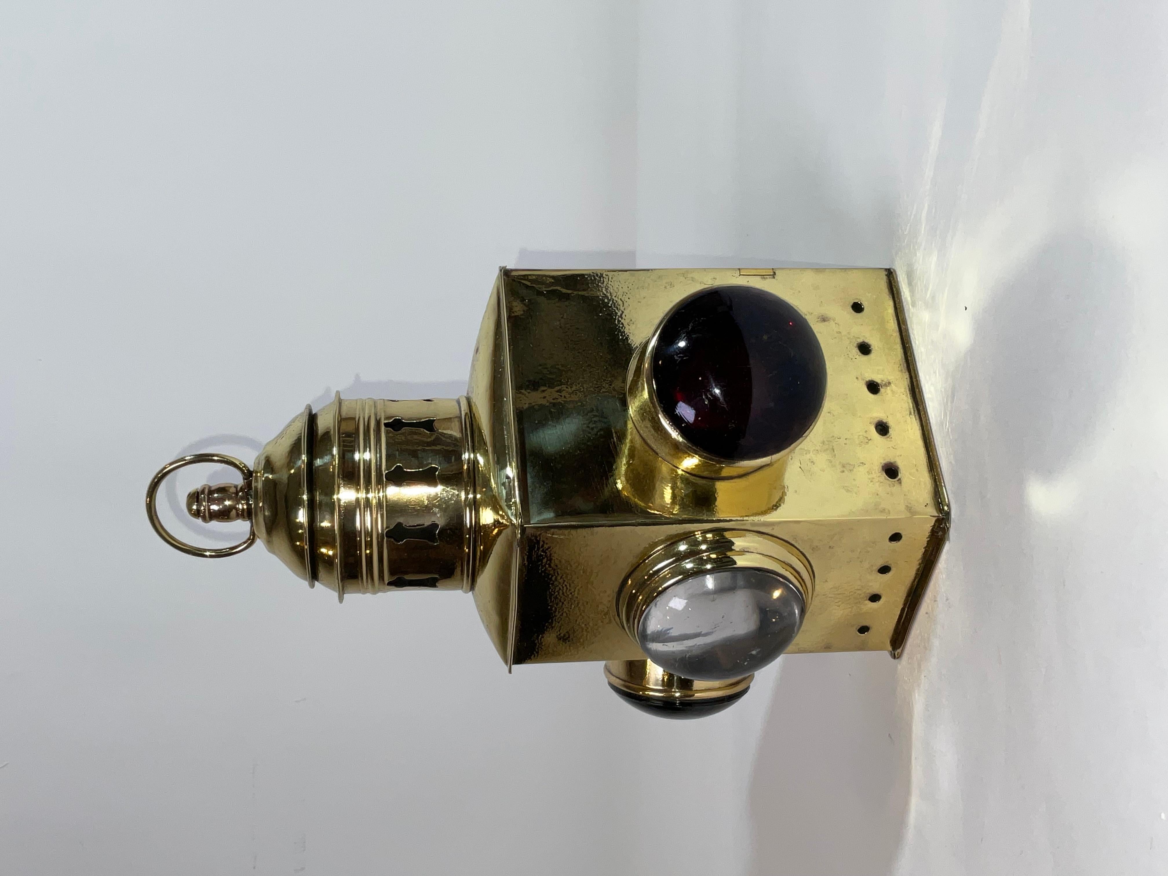 Early Twentieth Century Three Way Combination with Bullesye Lenses In Good Condition For Sale In Norwell, MA