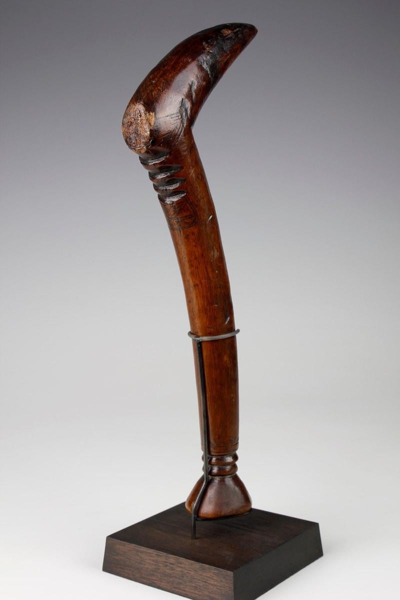 Chokwe-Titelstab aus dem frühen Twentieth-Jahrhundert, der einem Vogel ähnelt, Angola (Stammeskunst) im Angebot