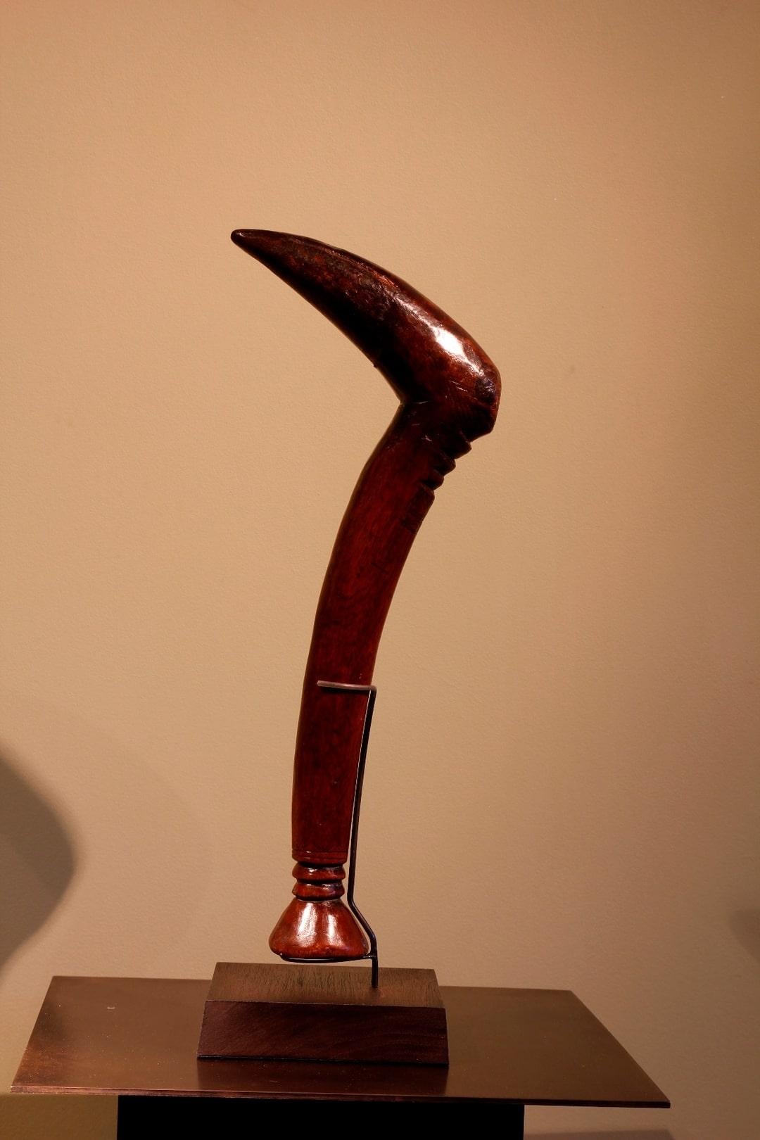 Chokwe-Titelstab aus dem frühen Twentieth-Jahrhundert, der einem Vogel ähnelt, Angola (Holz) im Angebot