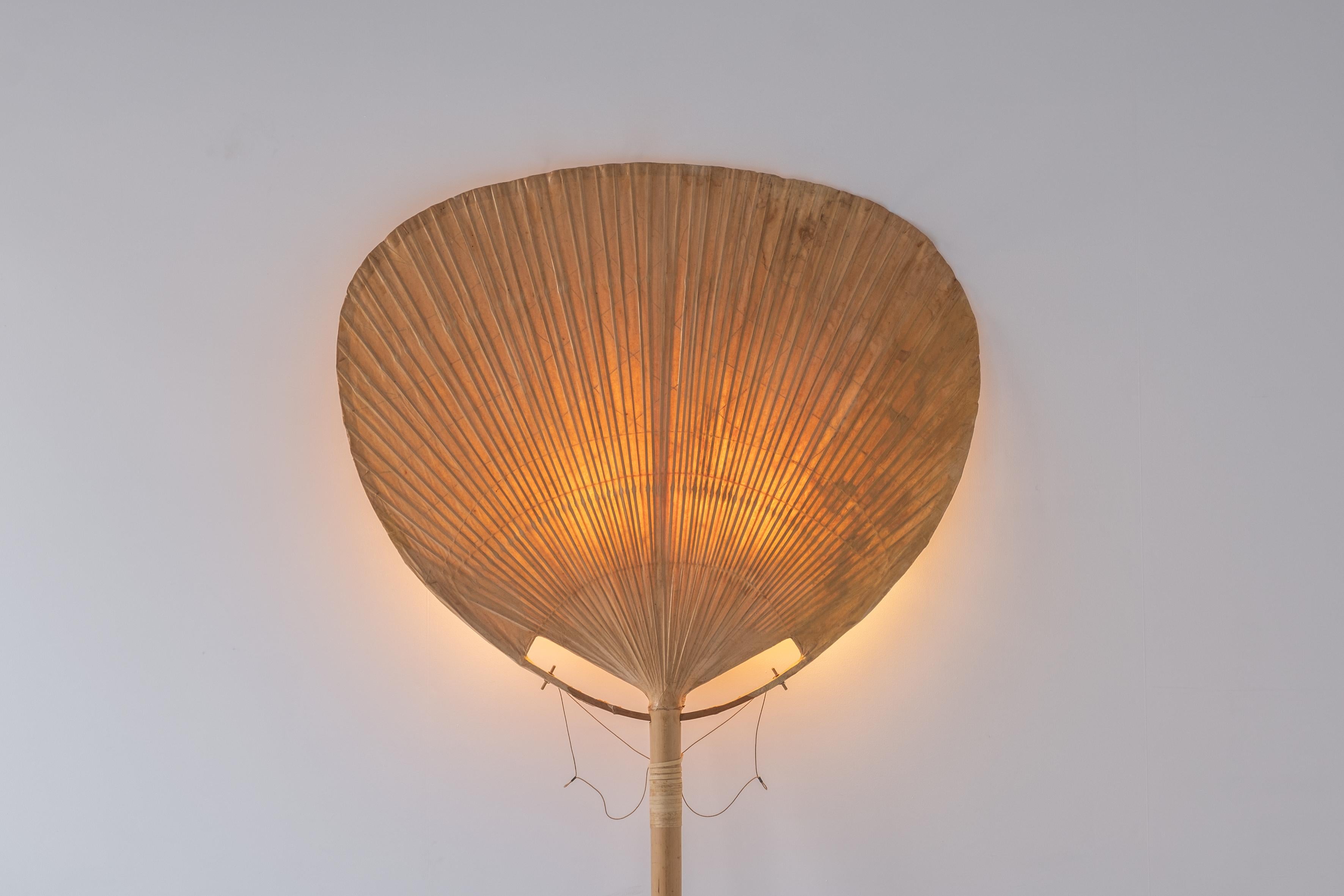 Early ‘Uchiwa’ Floor Lamp by Ingo Maurer for M Design, Germany, 1977 9