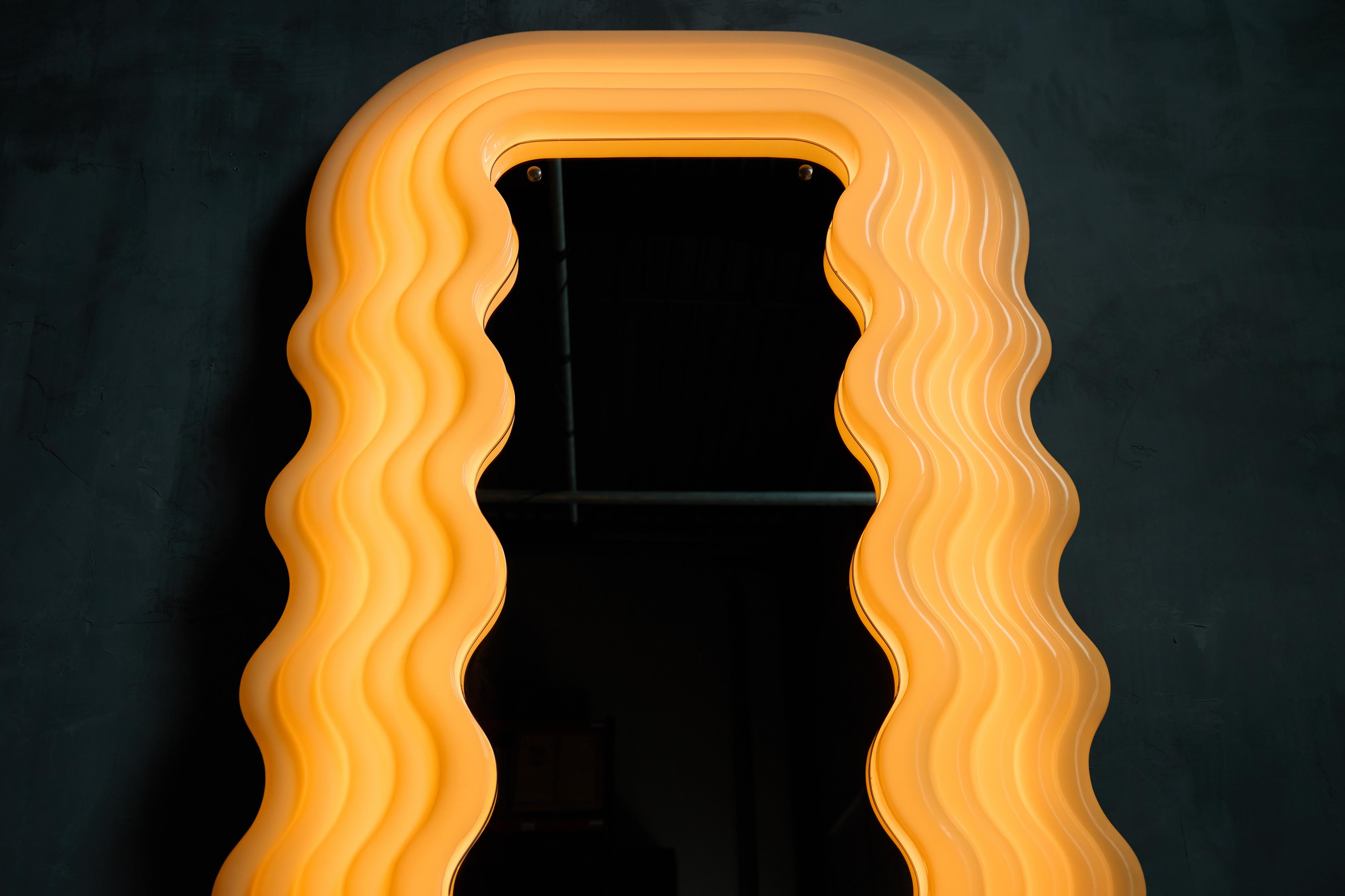 Früher Ultrafragola-Spiegel von Ettore Sottsass für Poltronova, Italien, 1970er Jahre im Angebot 2