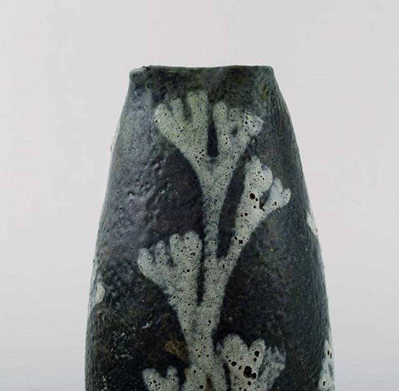 Early, Unique Art Nouveau Vase in Ceramics by Gunnar Wennerberg, Gustafsberg In Good Condition In Copenhagen, DK