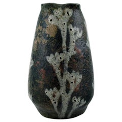 Early, Unique Art Nouveau Vase in Ceramics by Gunnar Wennerberg, Gustafsberg
