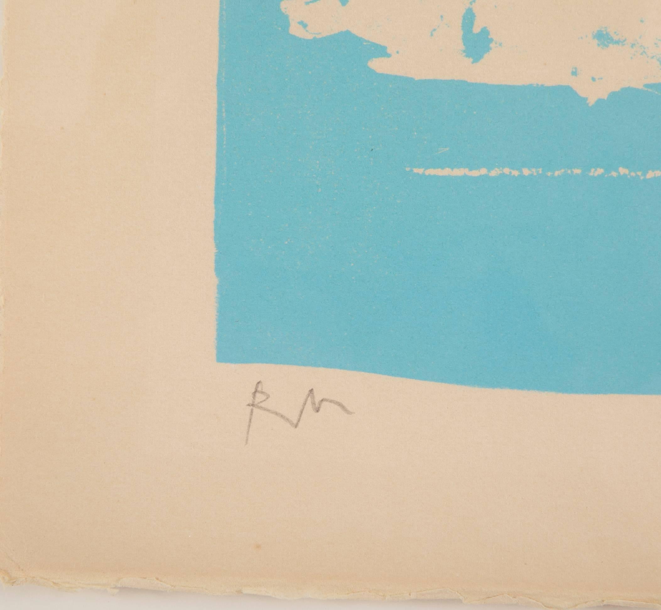 Mid-Century Modern Lithographie sans titre de Robert Motherwell en vente