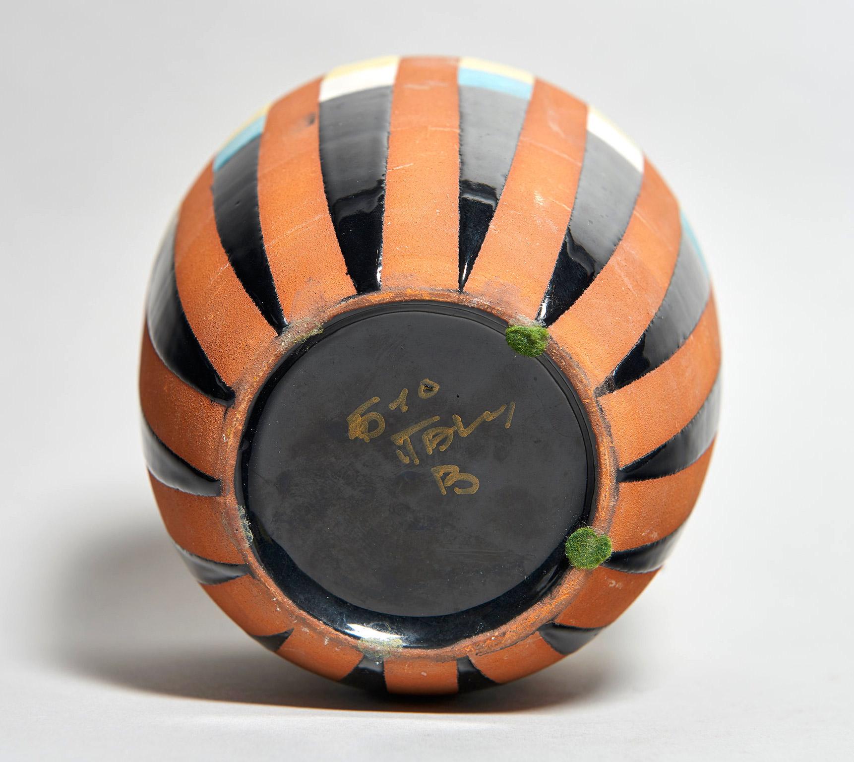 Glazed Bitossi Vase Attributed to Ettore Sottsass, circa 1958 For Sale