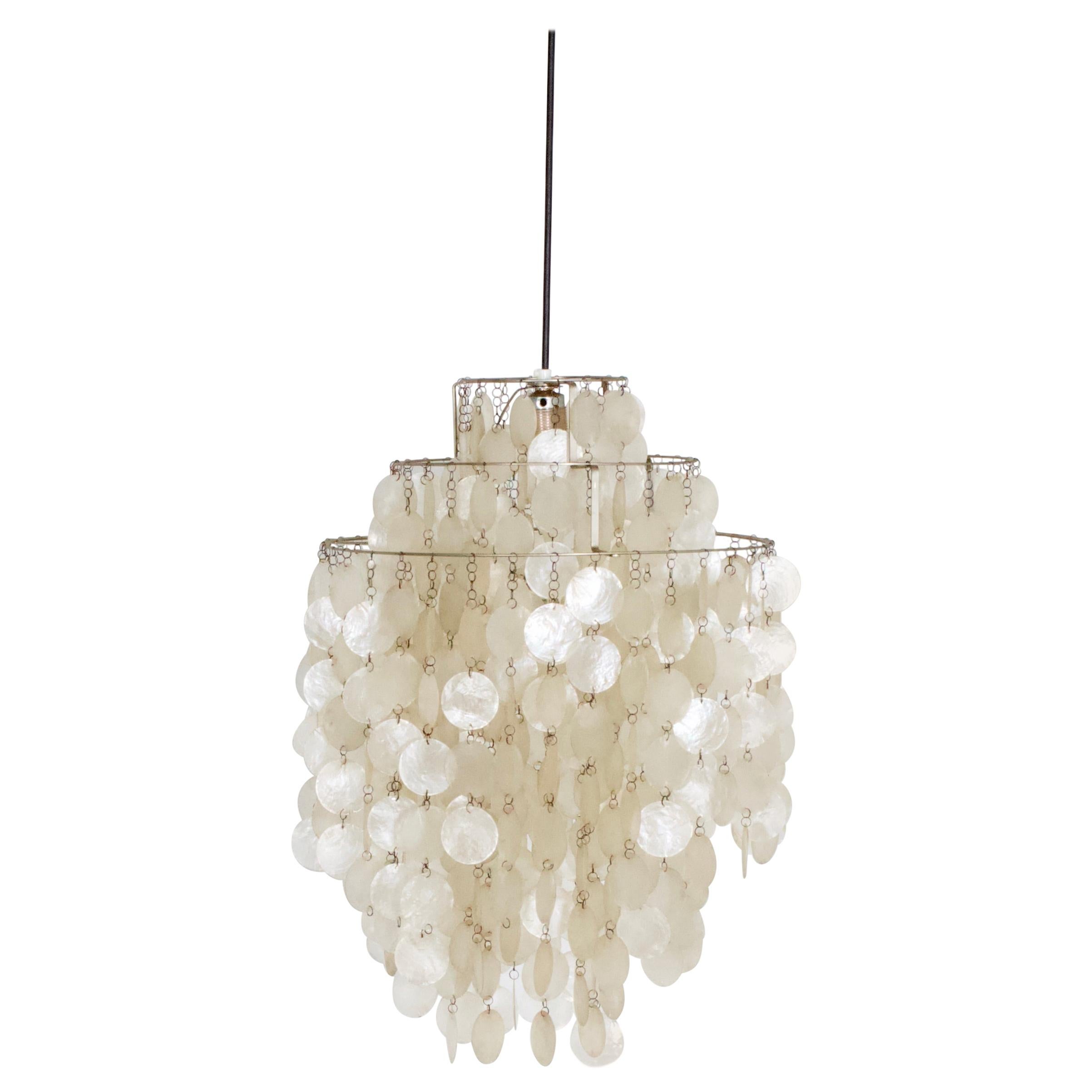 Early Verner Panton Fun 1DM Chandelier For Sale