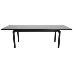 Vintage Early Version, Le Corbusier for Cassina LC6 Dining Table, Black Ash 1974