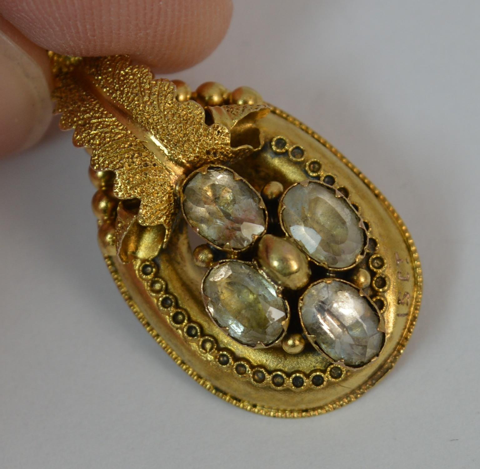 Early Victorian 15 Carat Gold and Rock Crystal Pendant In Good Condition In St Helens, GB