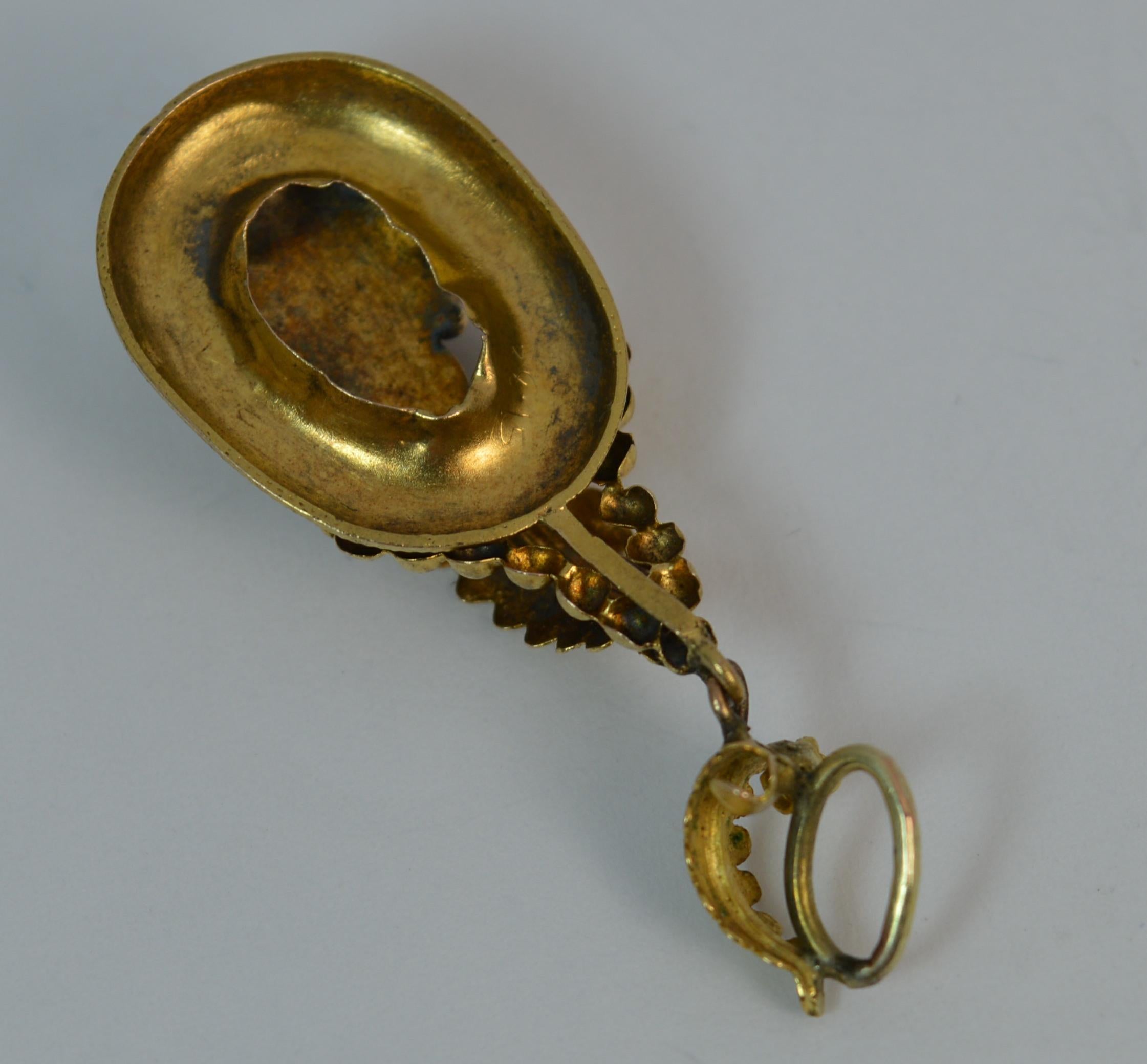Early Victorian 15 Carat Gold and Rock Crystal Pendant 2