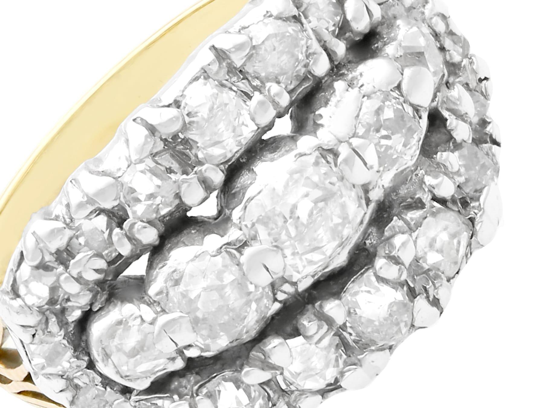 Une belle et impressionnante bague victorienne ancienne sertie d'un diamant de 1,72 carat, en or jaune 18 carats et en argent ; elle fait partie de nos collections de bijoux anciens et de bijoux de succession.

Cette belle et impressionnante bague