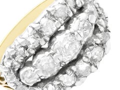 Early Victorian 1.72 Carat Diamond and Yellow Gold Cocktail Ring