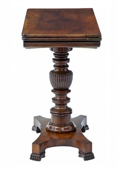 Early Victorian 19th Century Mahogany Games Table