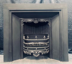 Early Victorian 19th Century Scottish Cast Iron Fireplace Insert