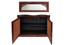 Frühviktorianischer antiker Chiffonier aus Palisanderholz mit Marmorplatte