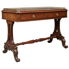 Early Victorian Antique Writing Library Table, Mahogany, English, circa 1840
