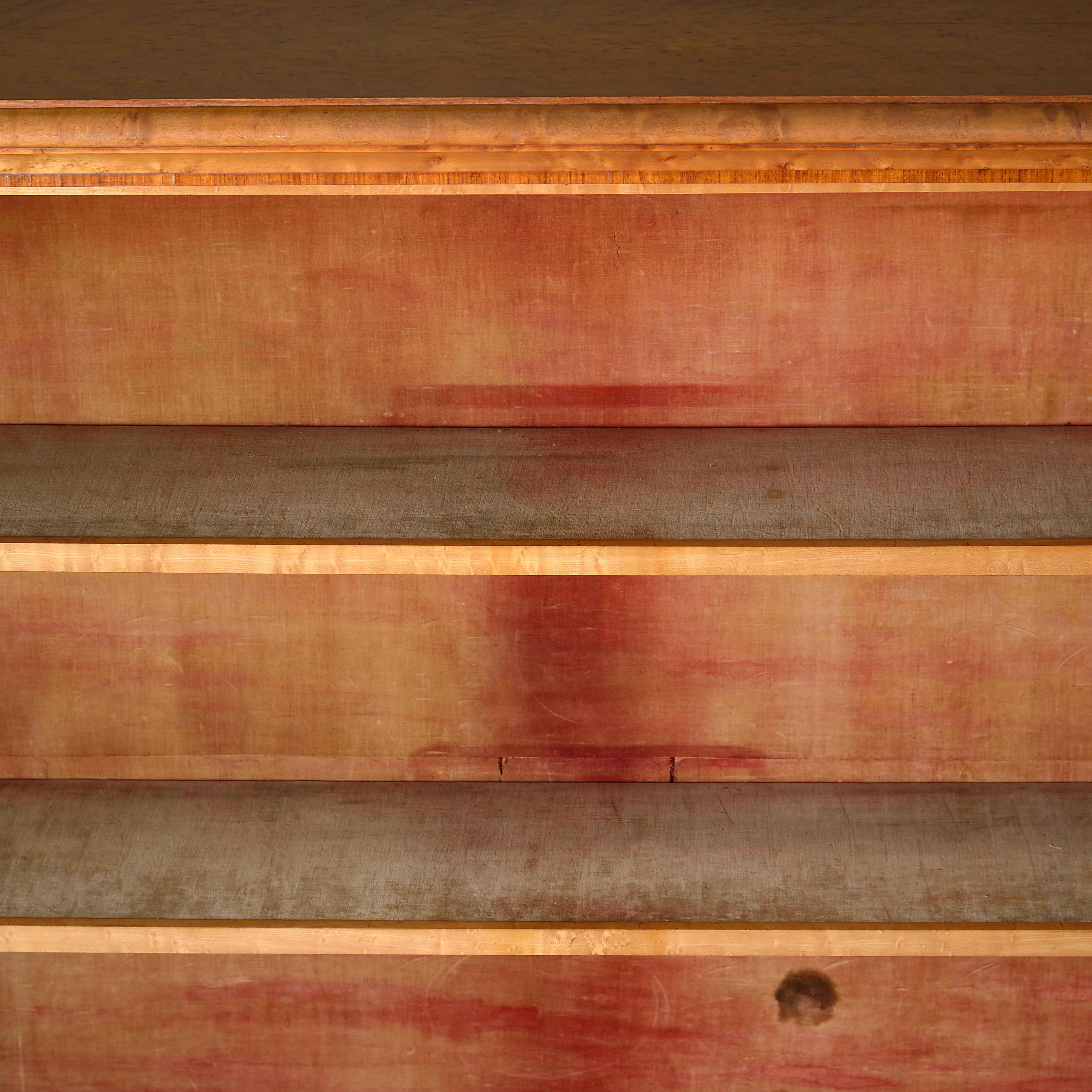 Birdseye Maple Early Victorian Birds-Eye Maple And Amaranth Inlaid Side Cabinet For Sale